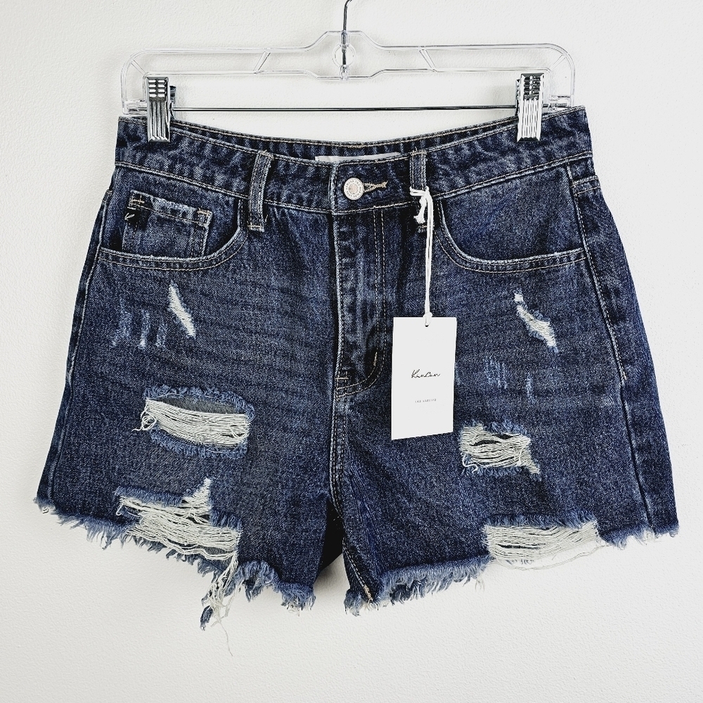 KanCan Distressed Denim Jean Shorts NWT
